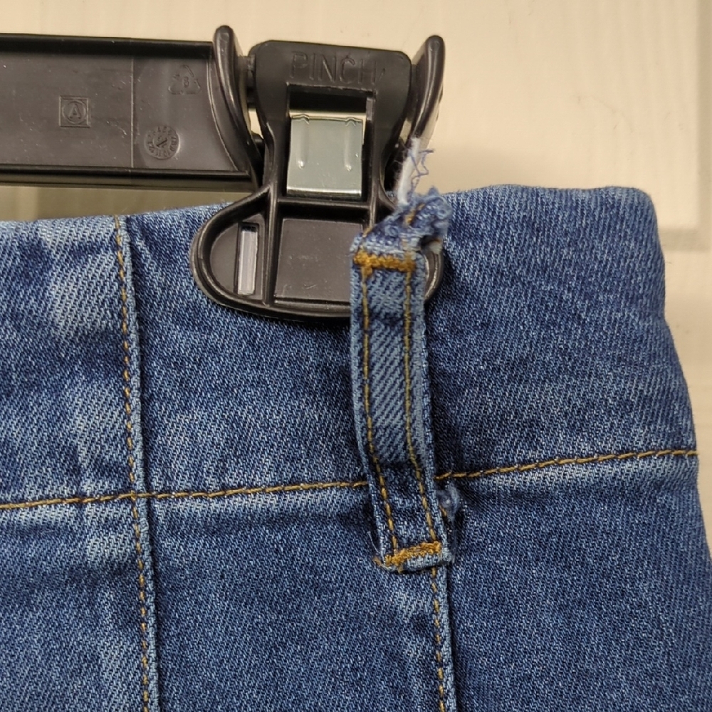 Wide Leg Blue Denim Pants - Picture 3 of 4